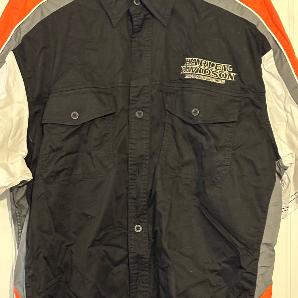 Harley Davidson button up shirt 2xl
